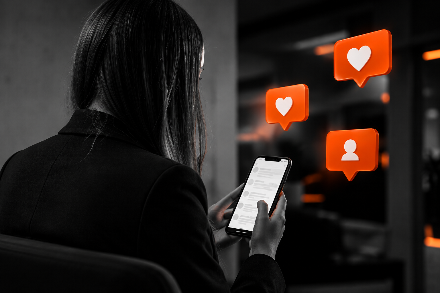 Composição visual de Social Media